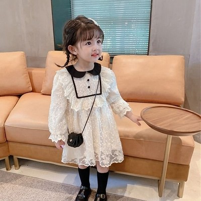ワンピース キッズ 子供服 女の子 春服 長袖 レースワンピース 子供ドレス 子ども服 ベビー服 キッズワンピース 女児 お姫様 カジュアル 通販 Lineポイント最大get Lineショッピング