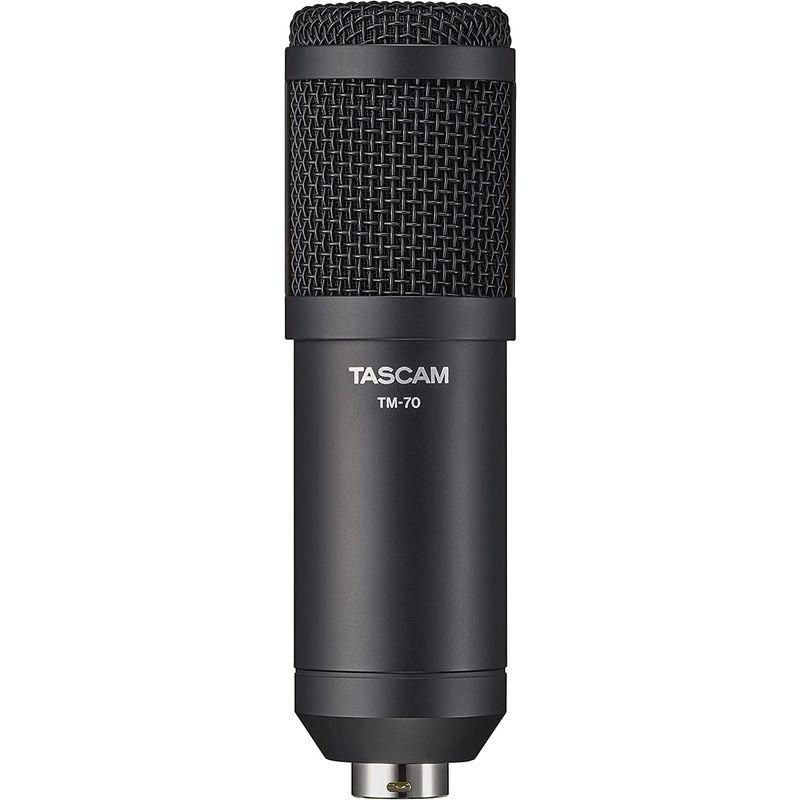 TASCAM(タスカム) TM-70 ダイナミックマイク 超単一指向性エンドアドレス ケーブル サスペンション スタンド付属
