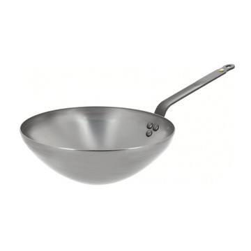 DE BUYER 蜂蠟原礦單柄中華炒鍋 28CM # 5618.28【299免運領券再享折扣】