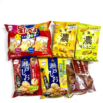 栗山仙貝、米果組合