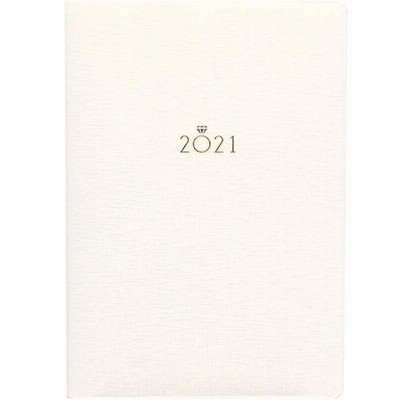 ラボクリップ 手帳 2021年 4月始まり B6 マンスリー ジェム ホワイト 2103GGE-WH