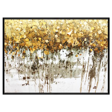 菠蘿選畫所 抽象畫 金風吹柳 APAP3474B 掛畫  40 x 30cm  黑色