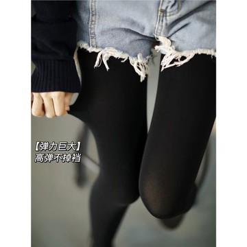 宅小惑超彈天鵝絨80D 啞光日系春秋薄款防勾絲打底連褲襪黑灰色
