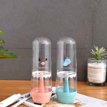 透明旅行牙刷收納盒漱口杯牙膏洗漱杯刷牙杯便攜式有蓋情侶帶蓋