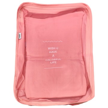 TAILI 太力 斜紋加厚旅行行李收納袋7件組  平口袋 25 x 16cm + 內衣包 31 x 20 x 10cm + 束口袋 35 x 27cm + 鞋袋 33 x 20cm + 衣物包 S(30 x 21 x 10cm) + 衣物包 M(31 x 25 x 10cm) +