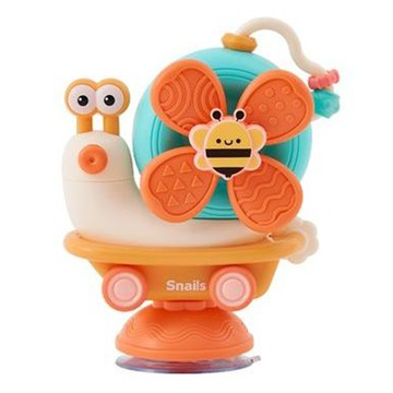 Little Cloud 嬰幼兒蝸牛無限變形玩具  1個  橘色