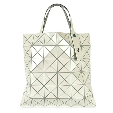 ISSEY MIYAKE三宅一生BAO BAO金屬感6x6手提包(綠白)｜GoBrand購名牌