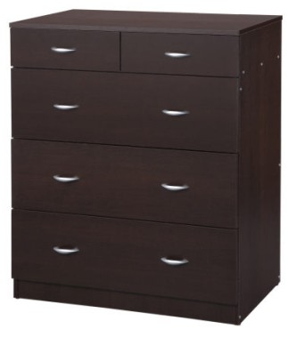 [ 家事達 ] 台灣SA-2645-BR 《舒室》2.6尺二小三大抽斗櫃~胡桃色 特價