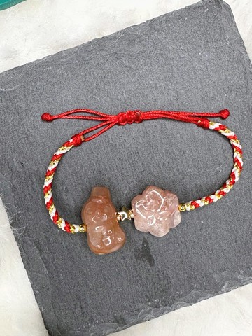 櫻花瑪瑙冬日手繩