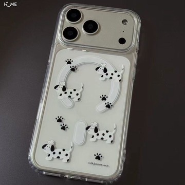 斑點狗爪印適用iPhone17pro手機殼16Plus蘋果15promax新款14個性x