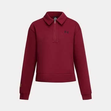 【UNDER ARMOUR】UA 女 APAC LNY Fleece 半開襟長袖帽T_6014320-625