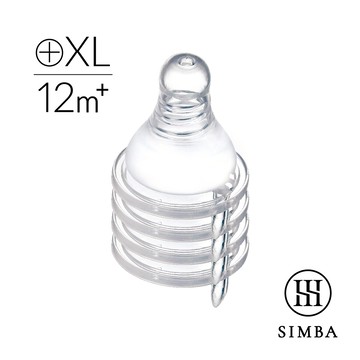 小獅王辛巴 超柔防脹氣標準十字奶嘴(XL孔4入)