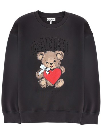 ganni sweatshirt with print