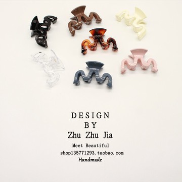 法式M型發夾抓夾春季女邊夾氣質后腦勺洗澡鯊魚夾日系夾子頭飾品