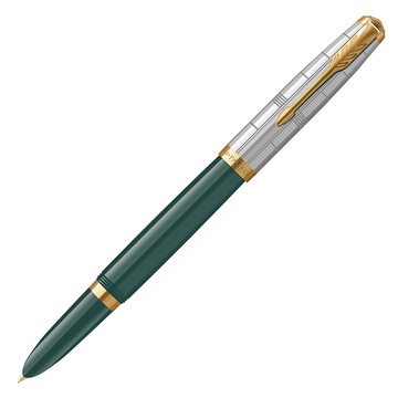 PARKER 《 51型 雅致系列 森林綠金夾鋼筆 F尖》【美國 】傳奇筆款全新系列法國製造