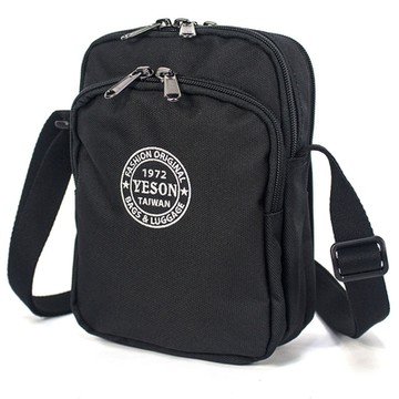 【YESON】多夾層肩背包側背包(MG-5385-黑)