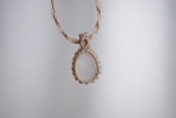 珍珠貝母 蠟線編織頸繩