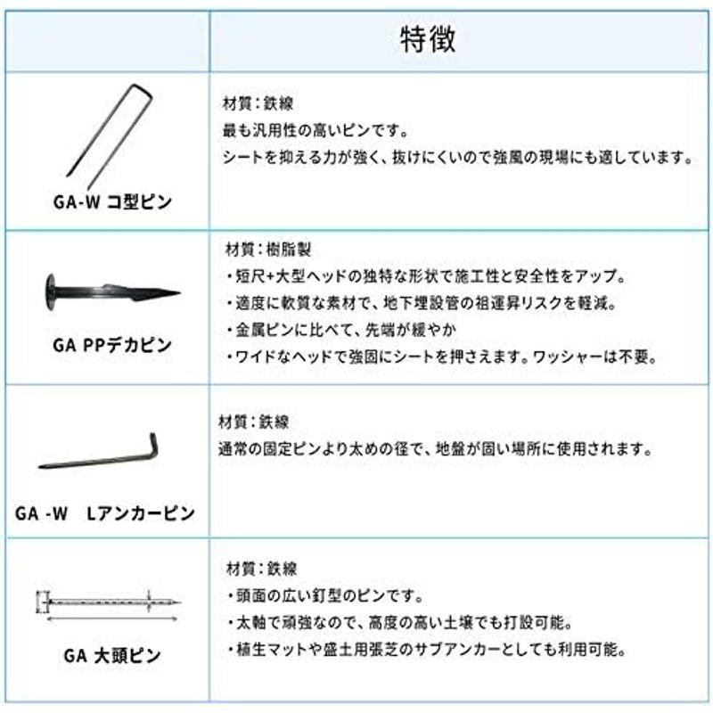 NITTO SEKKO 100平米 2mm厚 耐久年数10年以上:メンテナンスフリー GA 防草シート カバーブリッツ 防草シート2m ×