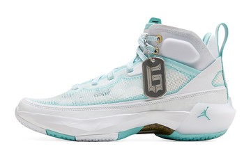 GUO AILUN X AIR JORDAN 37 GS WHITE ISLAND GREEN