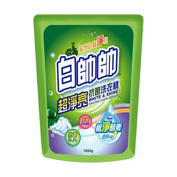 白帥帥 超淨亮抗菌洗衣精補充包(1650g/包) [大買家]