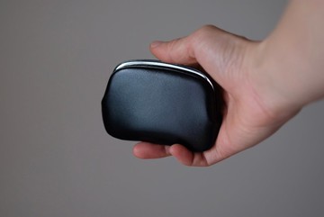 超薄天溝零錢盒【黑色_義大利綿羊皮】