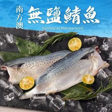 【享吃海鮮】南方澳鮮撈無鹽鯖魚20片組(2片裝/100g±10%/片)