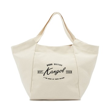 【KANGOL】帆布托特包 米白-6325170301