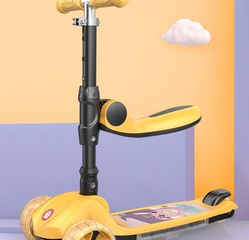 滑板車 角色滑板車兒童3-6-12歲溜溜車子5單腳滑滑三合一可坐TW