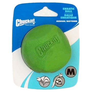 Chuckit 多角型彈力球 狗玩具 耐用橡膠製成 不規則彈跳  綠色  中  1個