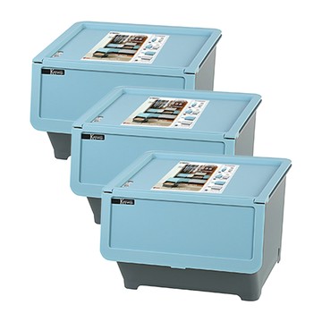 KEYWAY 前開式整理箱38L(3入)直取式收納箱H380