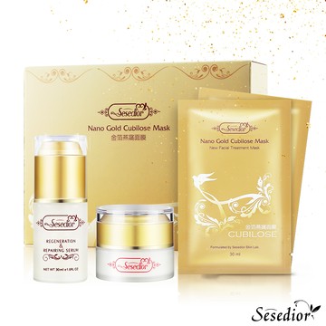 【Sesedior】金箔燕窩全效美白抗老精華組
