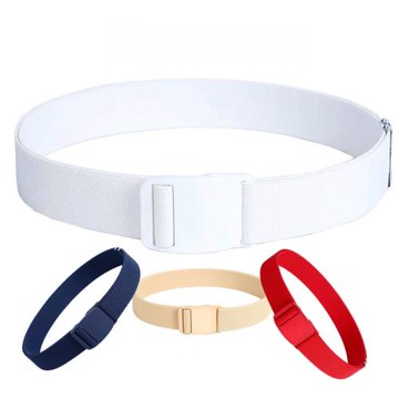 高爾夫球褲腰帶兒童橡筋皮帶彈力帆布松緊帶男女童運動休閑皮帶