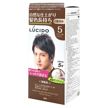LUCIDO 倫士度 按壓式染髮霜 50 + 50g  自然棕  1組