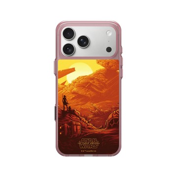 iPhone 17 Pro Max Clear (相機按鈕) 晶醺玫 - 迪士尼-星際大戰 Star Wars - 原力覺醒：芮 & BB-8-電影系列