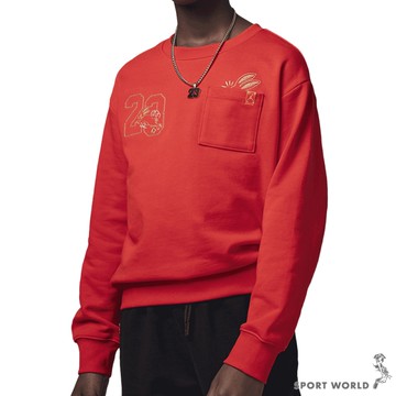 Nike 長袖上衣 童裝 大童 兔年 FJ9651-600 紅【運動世界】JD2312081GS-003