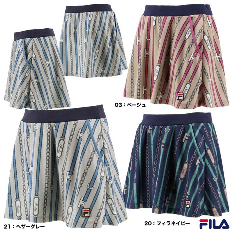 フィラ FILA テニスウェア レディース スコート VL2519 2022FW 激安通販販売