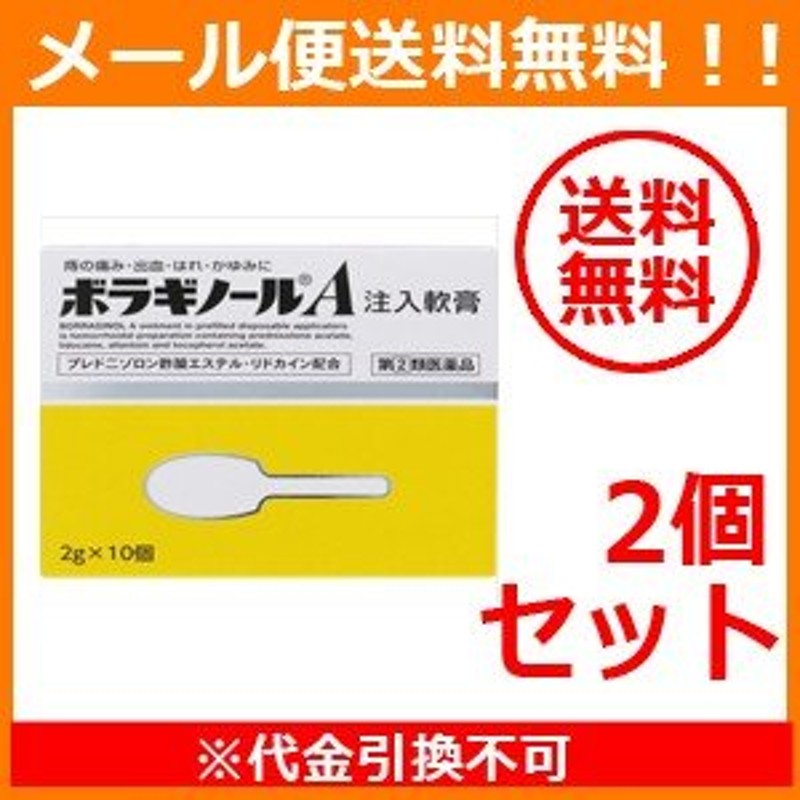 ボラギノールA 注入軟膏2g×10個×2個セット メール便・送料無料 【第(2)類医薬品】 通販 LINEポイント最大0.5%GET |  LINEショッピング