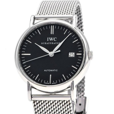 3年保証] IWC メンズ ポートフィノ IW356305 新品仕上済 ブラック文字盤 黒文字盤 ミラネーゼブレスレット 自動巻き 腕時計 中古  送料無料 | LINEブランドカタログ