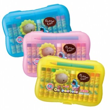 雄獅 BLOP-12 奶油獅 粉蠟筆 (小支) (12色)【APP滿額下單10%點數(單一帳號最高5000點)】1/31止