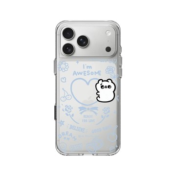 iPhone 17 Pro Max Clear Case（相機按鈕） 透明 - 爽爽貓 Song Song Meow by SECOND - 準備好去愛了