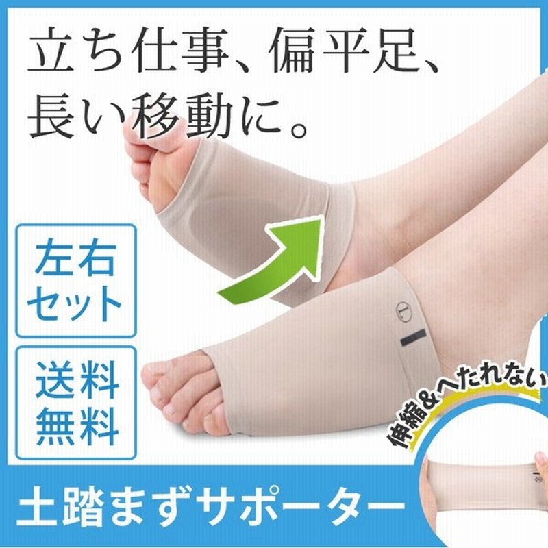 土踏まずサポーター アーチサポーター 衝撃吸収 足裏 足底の痛みを解消 左右セット 角質化 むくみ 対策 歩行 立ち仕事 の疲れ軽減にも 通販 Lineポイント最大0 5 Get Lineショッピング