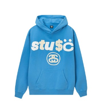 STUSSY CACTUS PLANT FLEA MARKET HOODIE BLUE