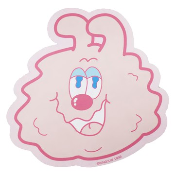 YENDAR 研達 KINGJUN滑鼠墊  超細纖維  橡膠底部  寬21公分 X 高21公分  14歲以上適用  蠢兔  1個