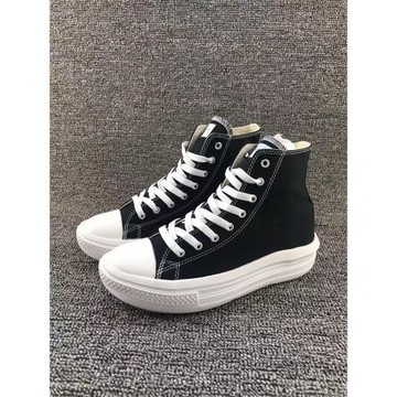 2025春秋季厚底增高女鞋云朵高幫帆布鞋超輕松糕軟底休閑中幫板鞋