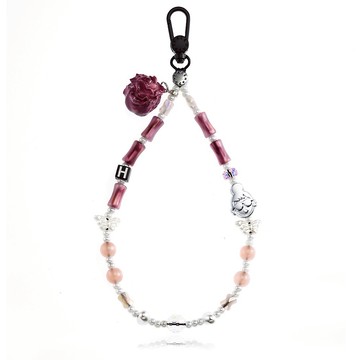 [快速出貨]【HAPPYFACE】摩登女孩寶石遊樂園手機掛繩 玫瑰秘境  (HC0041)