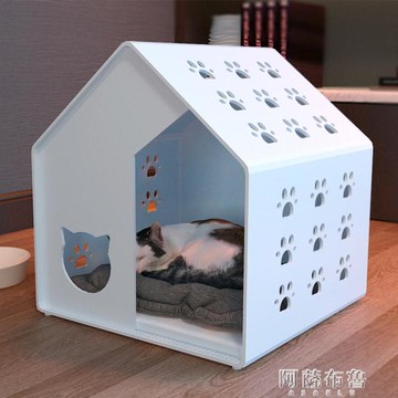 寵物床 鐵藝定制貓窩四季通用房子泰迪小型狗窩寵物太空艙別墅寵物床墊子【雙十二特惠】