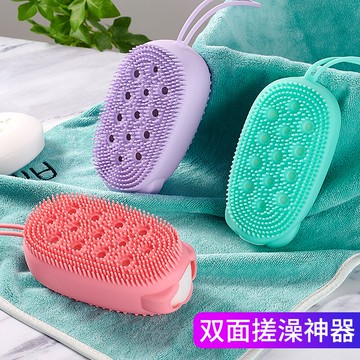 洗澡刷硅膠搓澡浴刷沐浴搓背神器軟毛搓澡巾刷身體搓灰泥洗澡刷子
