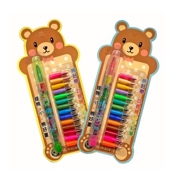 【尚禹】熊好帶21色彩虹筆 12卡/盒 RF-21