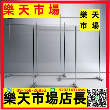 服裝店專用展示架不銹鋼落地式掛衣架子女裝店貨架中島陳列架道具