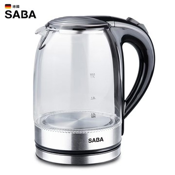 【SABA】1.7L防爆玻璃快煮壺 SA-HK42
